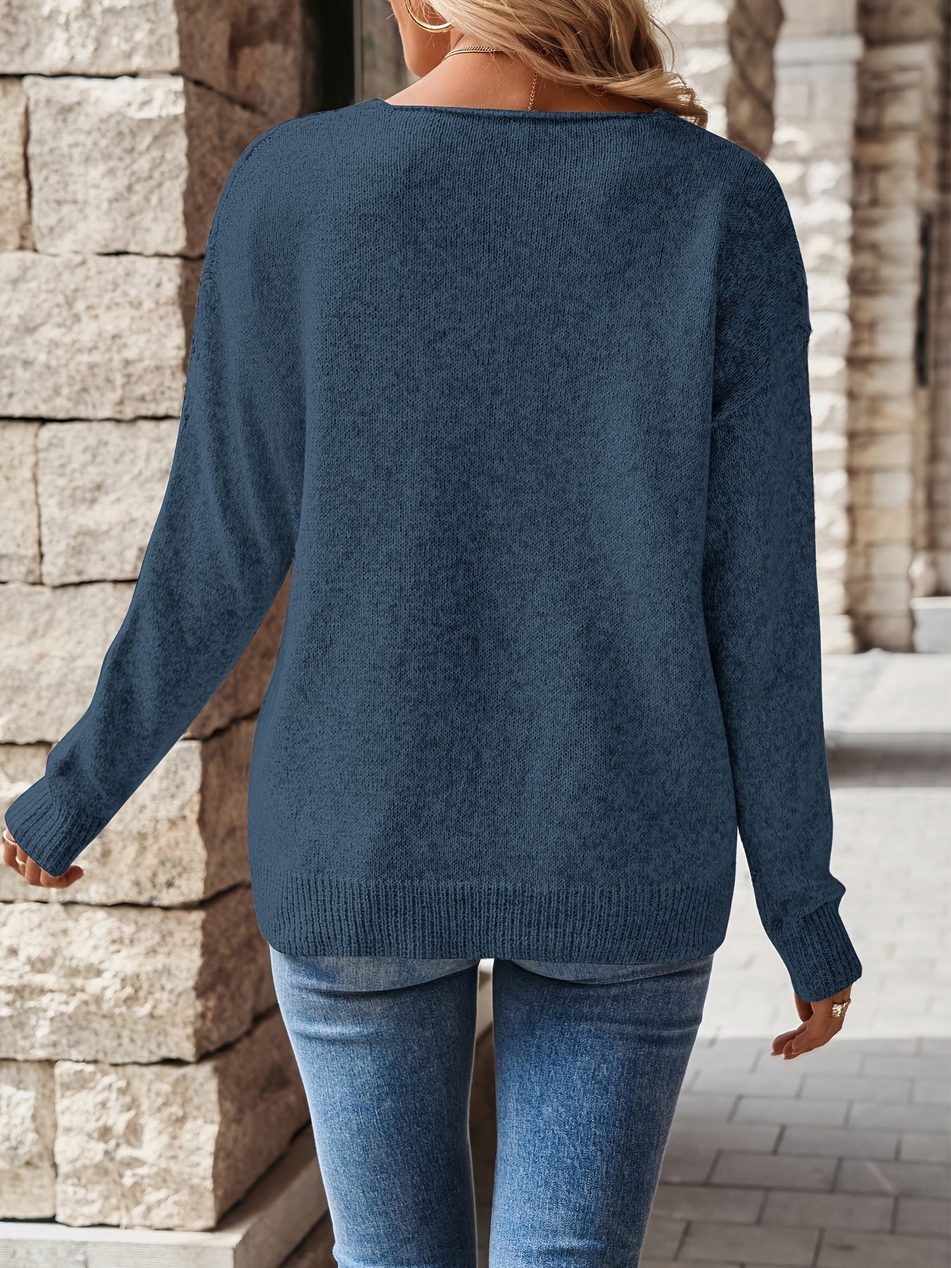 Christine - Pull Flatteur Col V Ajouré