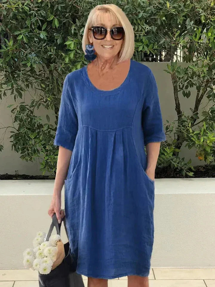 Cindy - Robe Longue Chic Sans Manches Femme