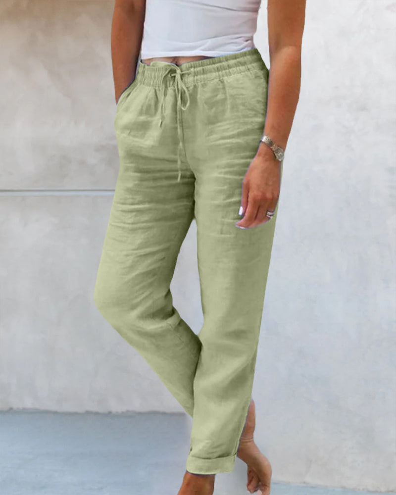 Caroline - Pantalon Large Fluide