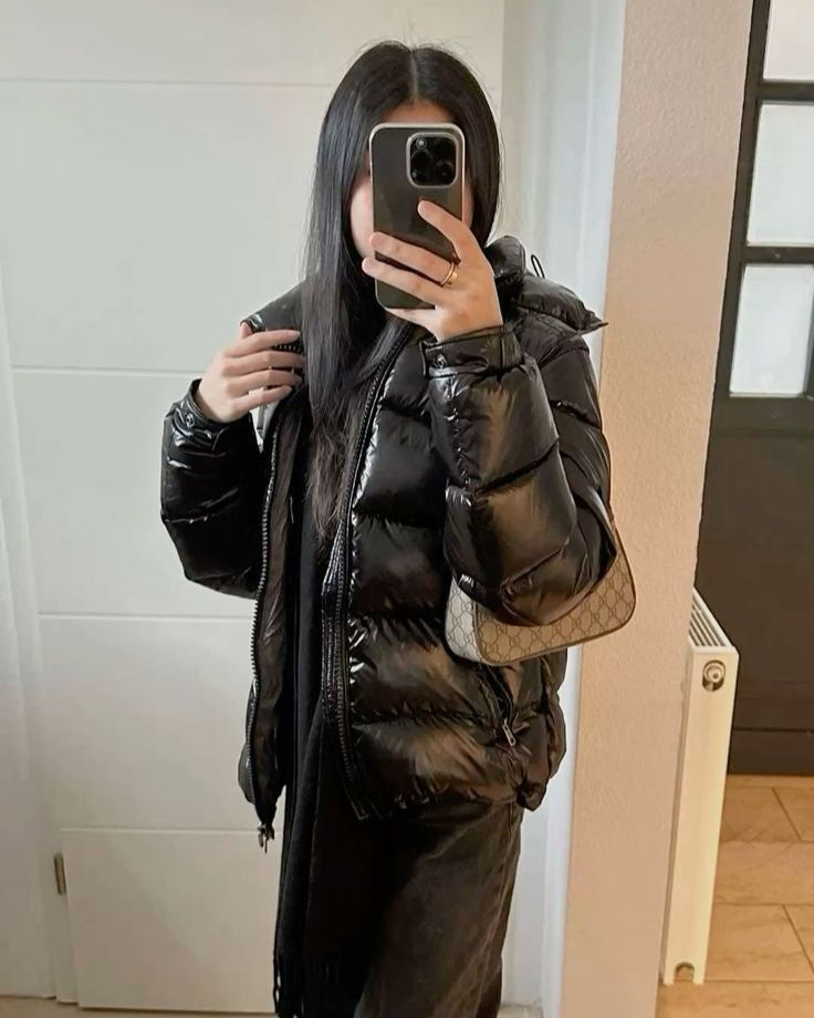 Olivier - Doudoune Élégante Oversize à Capuche