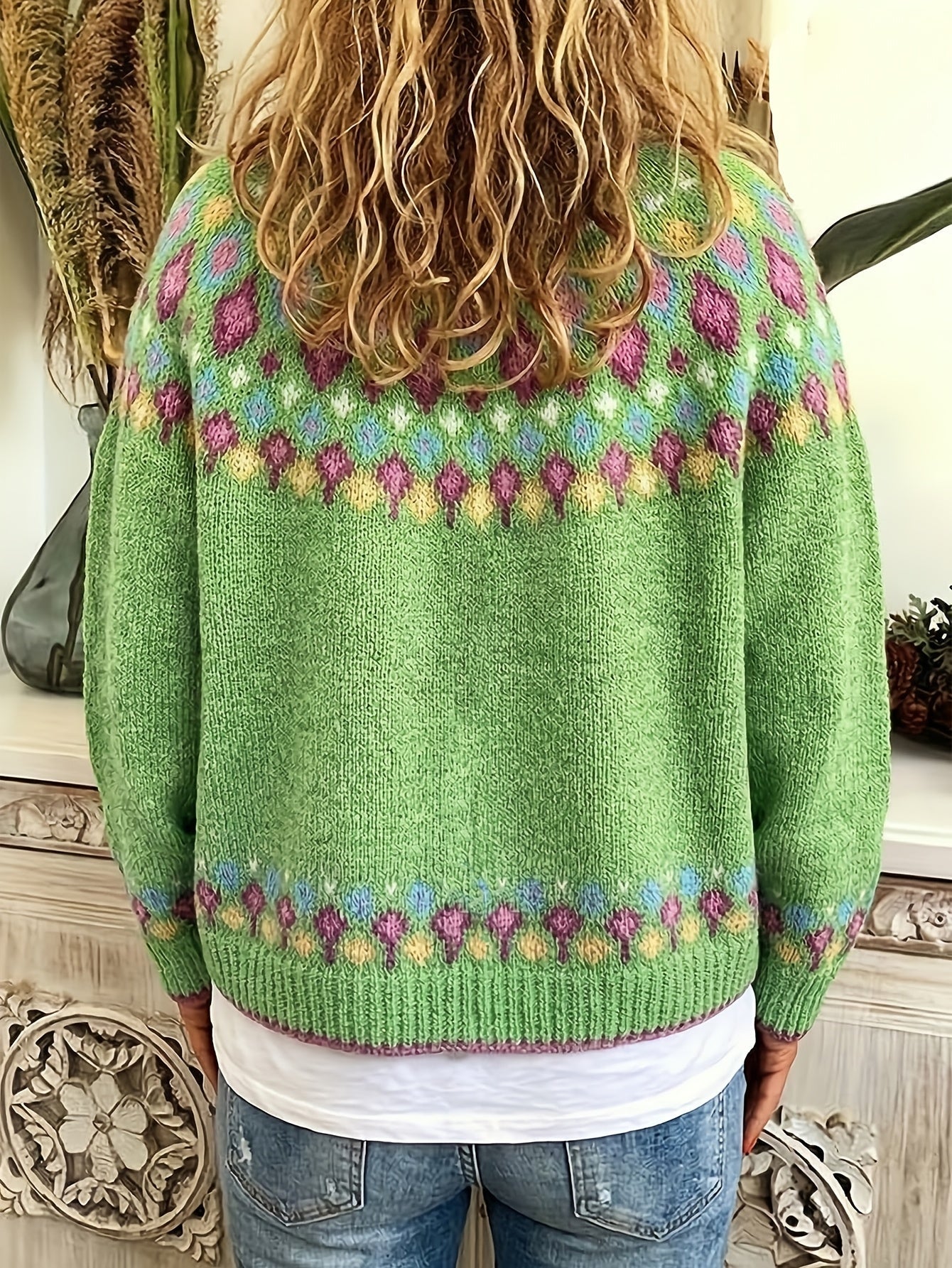 Chloé - Cardigan Féminin Vintage Fleuri