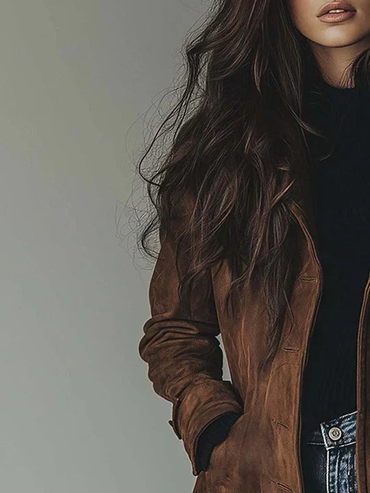 Brigitte | Trench Chic Long Daim