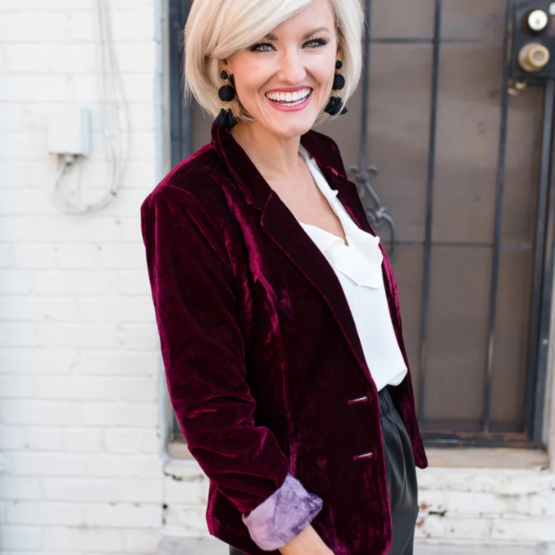 Odile - Blazer femme velours