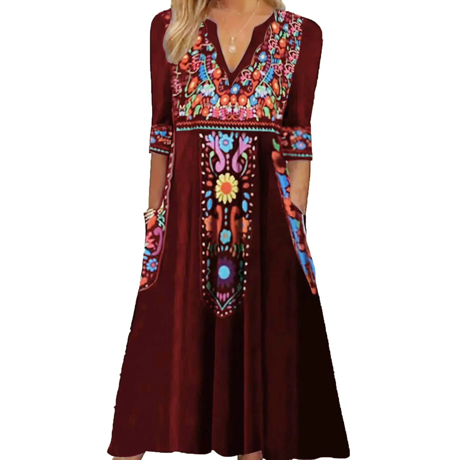 Stéphanie - Robe Bohème D'Été Maxi