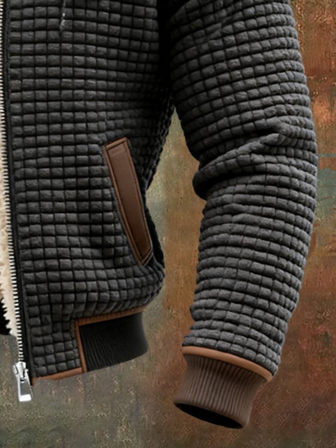 Nicolas - Veste Moderne Tricot Sherpa à Capuche