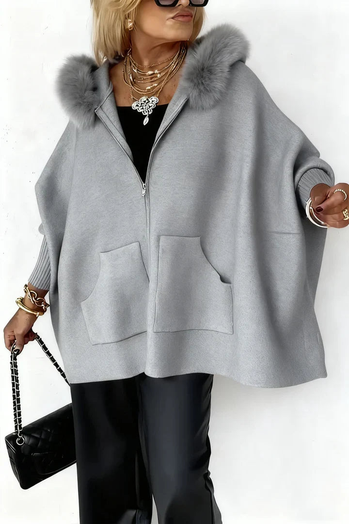 Isabelle - Veste Stylée Polaire Oversize à Capuche