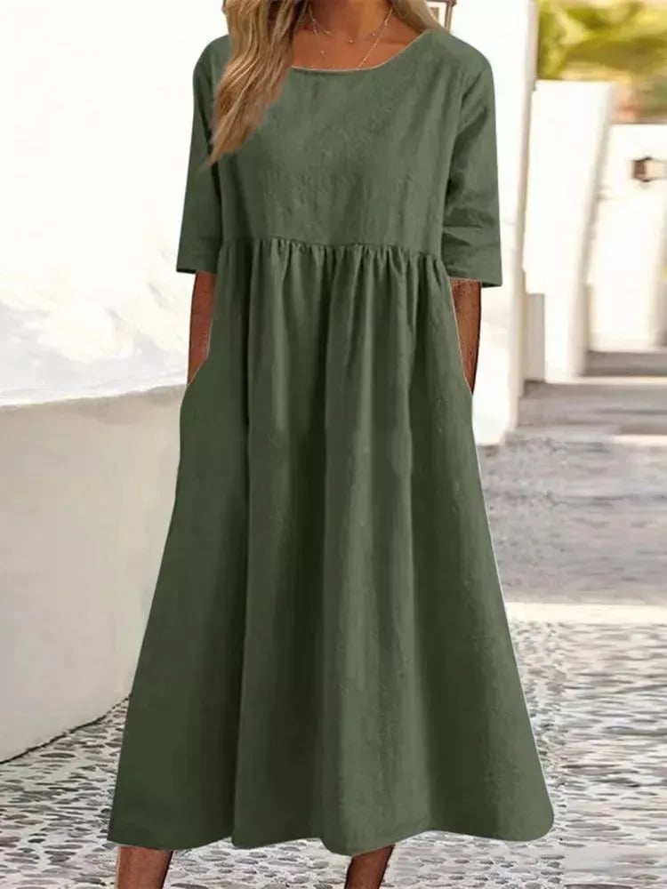 Julie - Robe d'Été Femme en Lin Élégante
