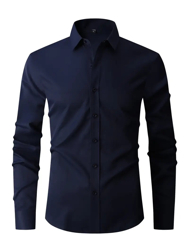 Jules - Chemise Homme Manches Longues Slim Fit Chic