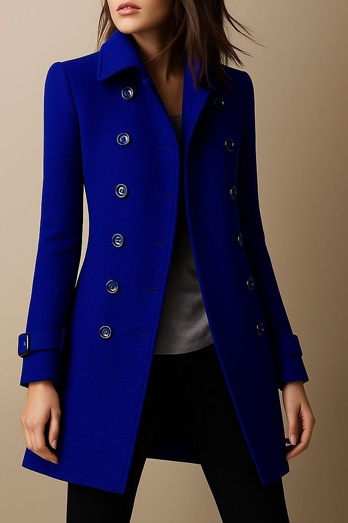 Sabine | Manteau Élégant Long Laine
