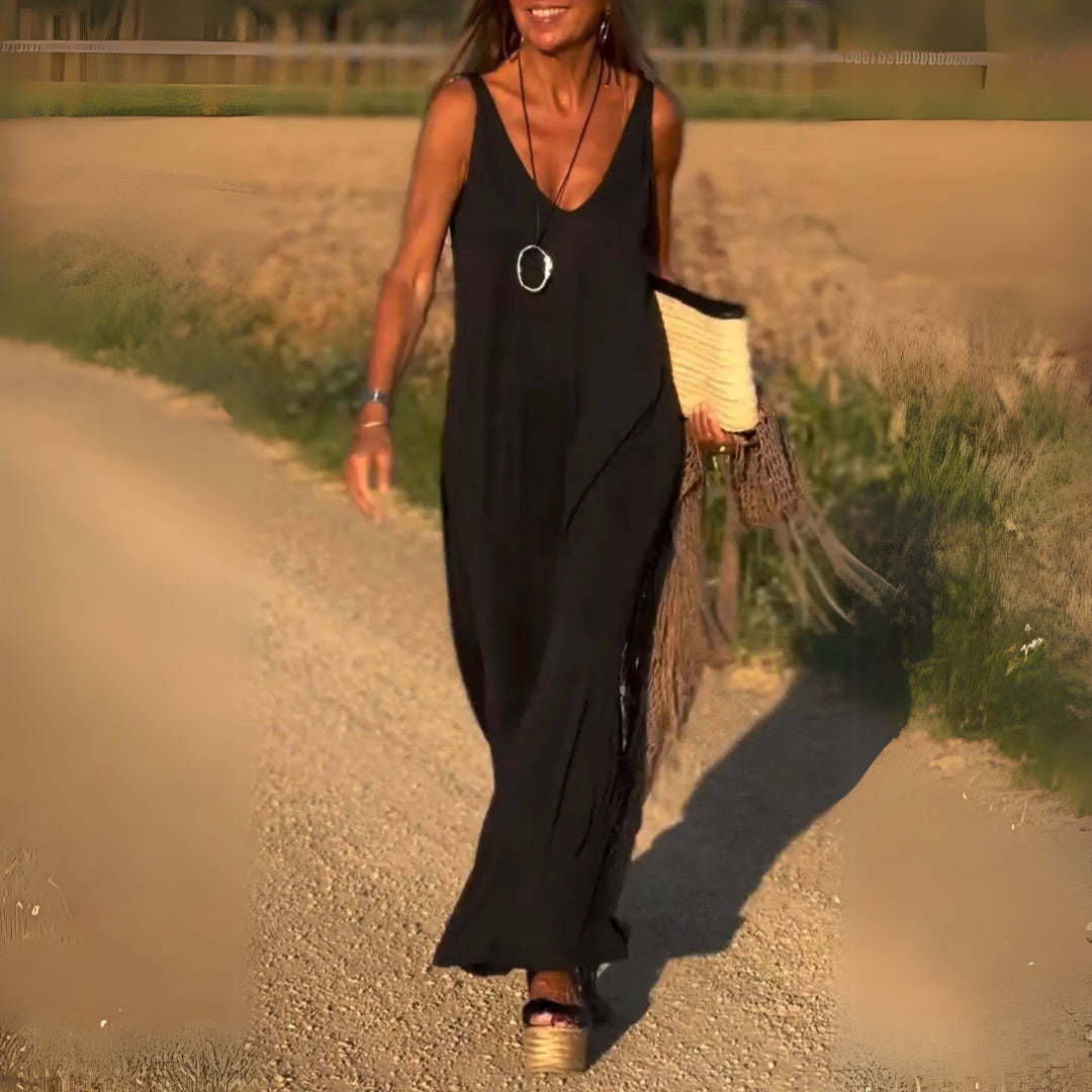 Marie - Robe Maxi Fluide D'Été