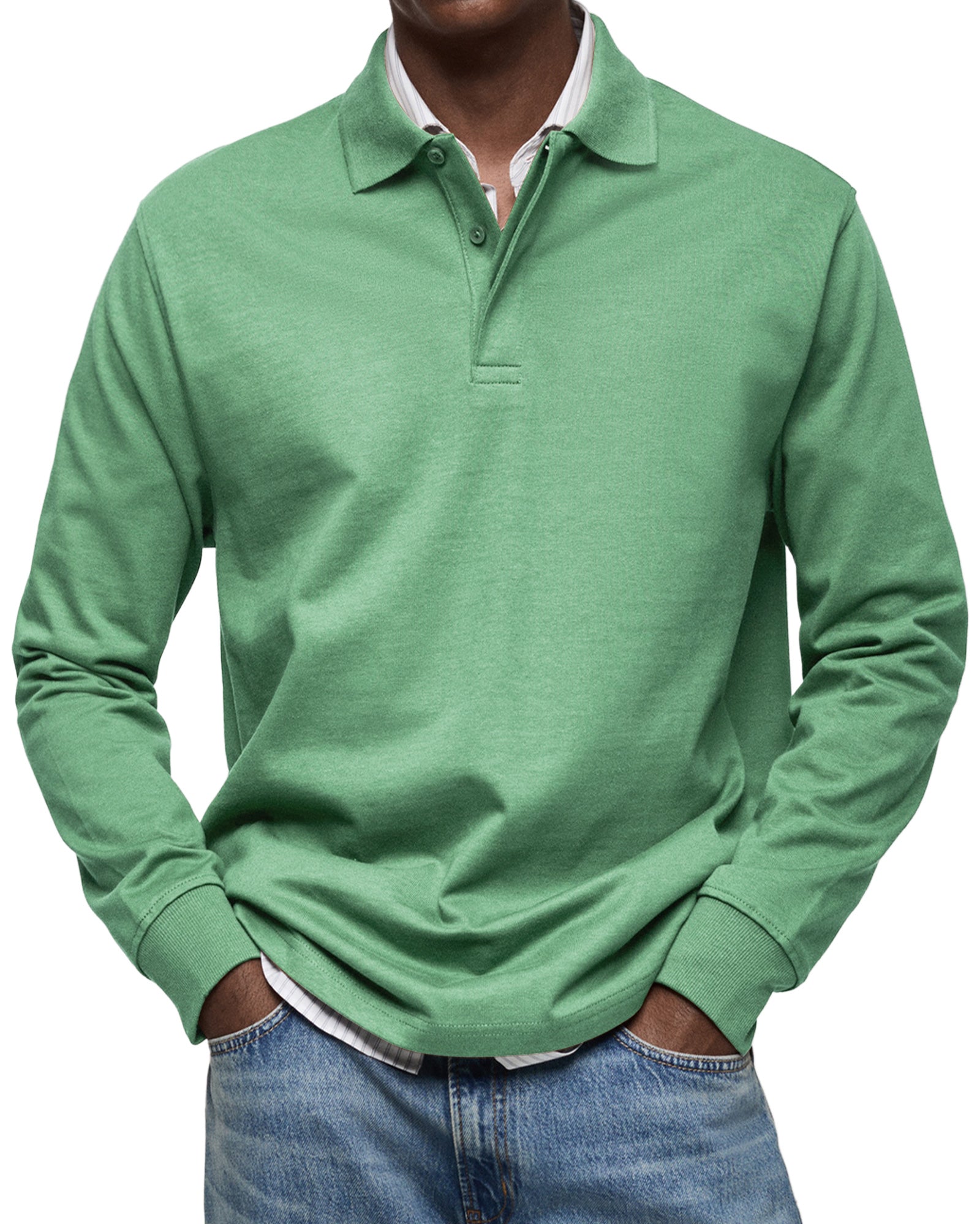Julien – Polo homme à manches longues luxe