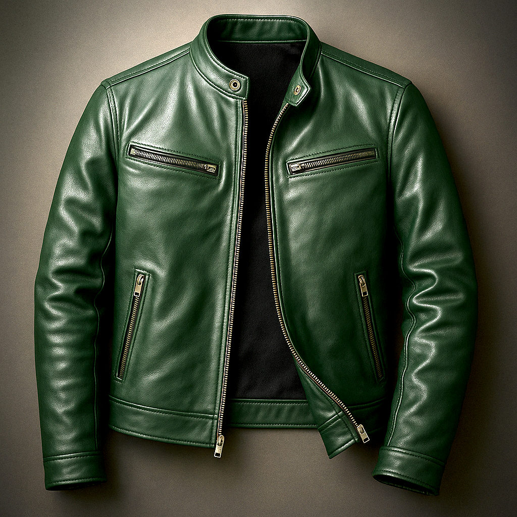 Christophe - Veste Chic Cuir Style Motard