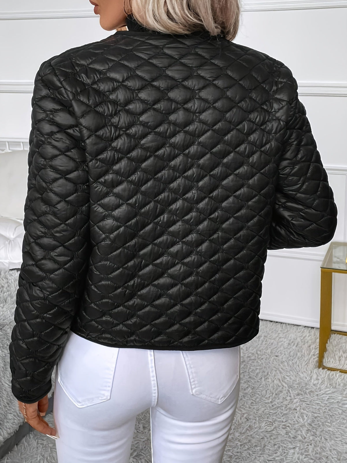 Chloé - Veste Élégante Matelassée Boutonnée