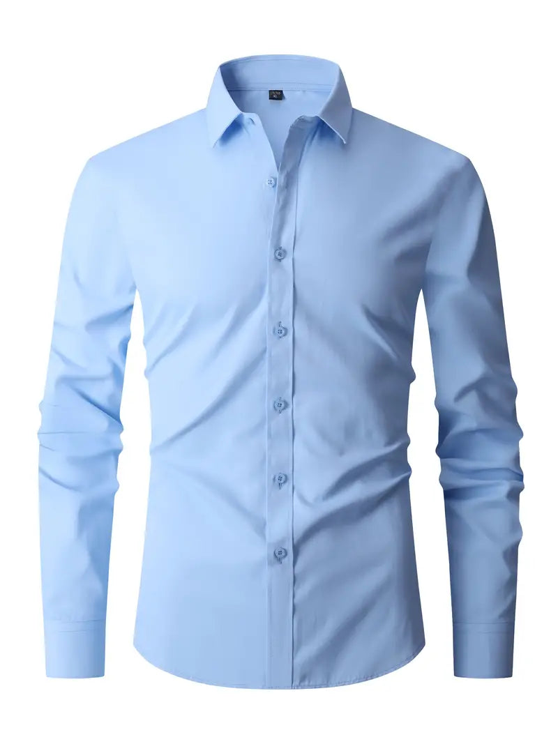 Jules - Chemise Homme Manches Longues Slim Fit Chic