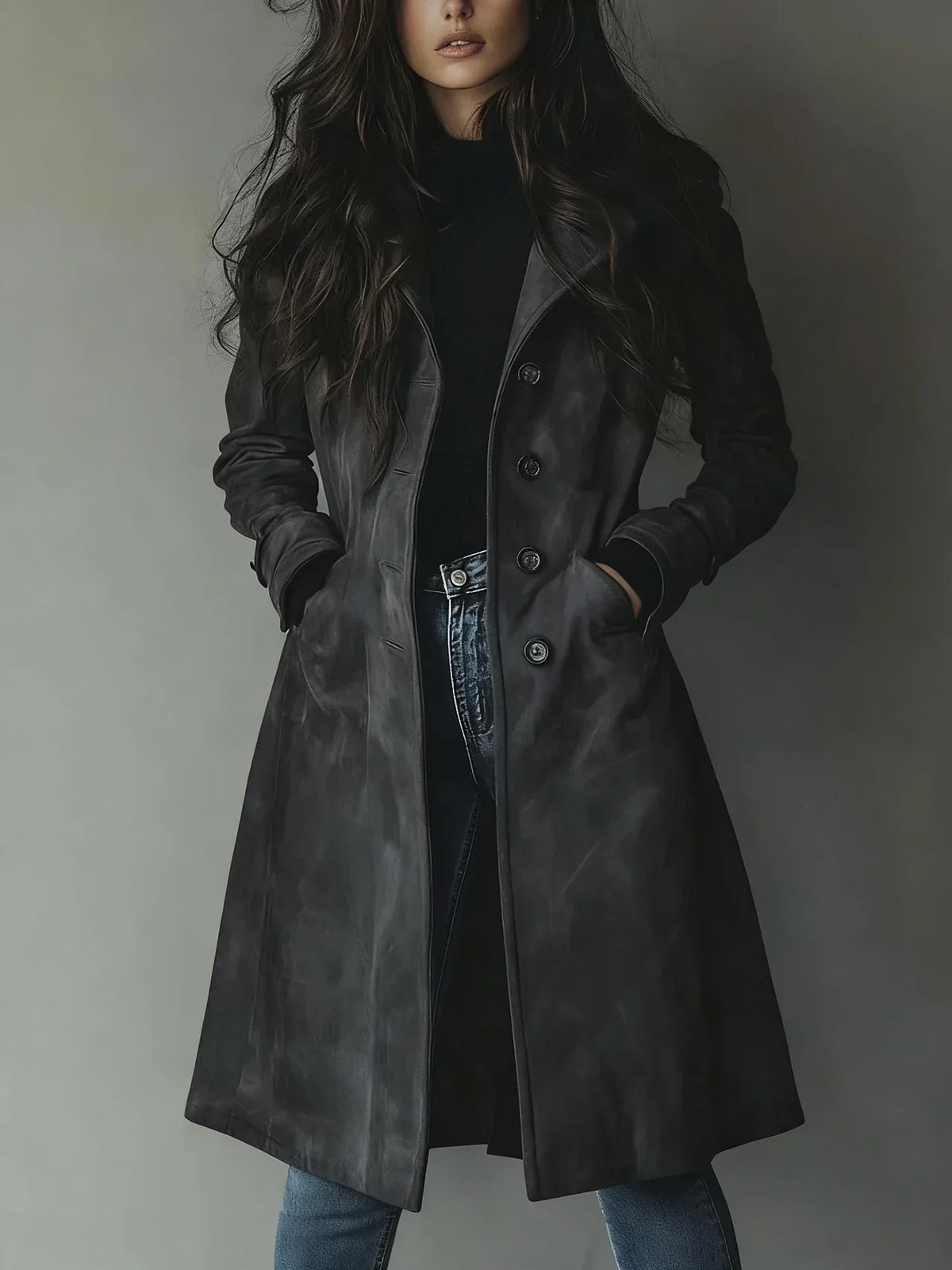 Brigitte | Trench Chic Long Daim