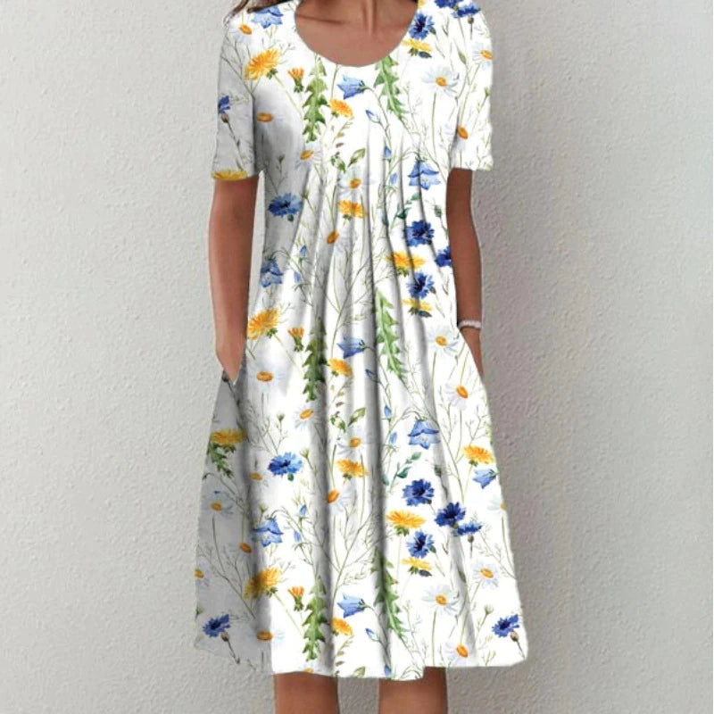 Julie - Robe d'Été Femme Fleurie Élégante