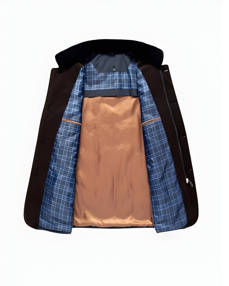 Laurent - Veste Raffinée Matelassée Doublure Fourrée