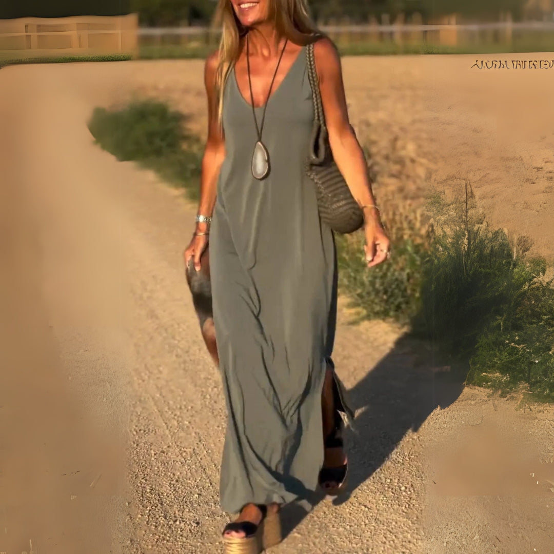 Marie - Robe Maxi Fluide D'Été