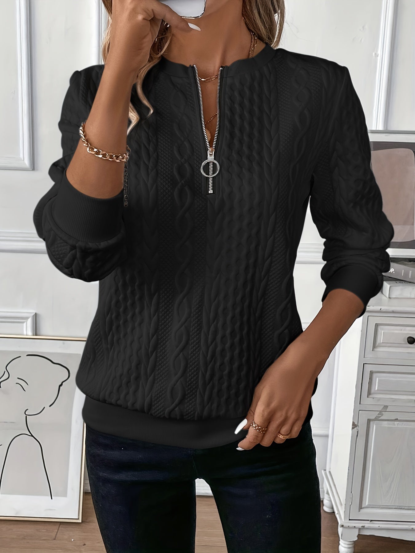 Alice - Pull Tricoté Élégant Femme