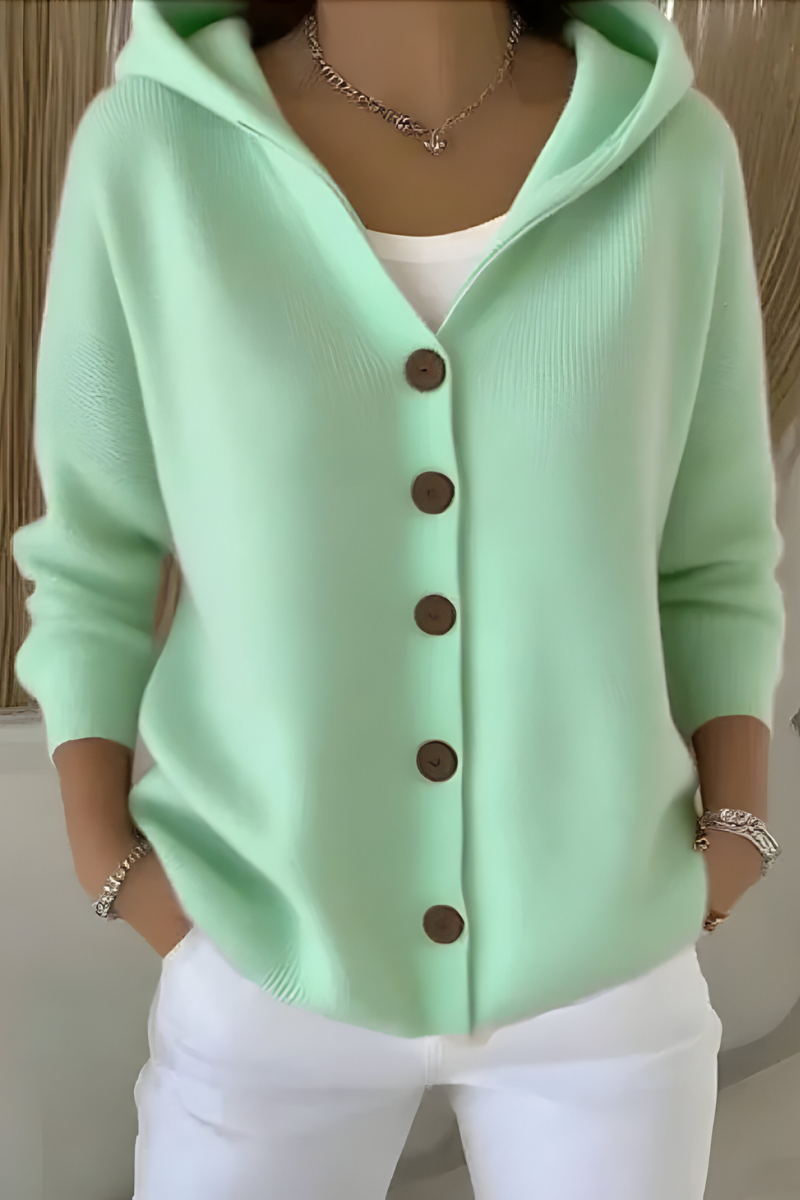 Amélie - Cardigan Chic Maille Douce à Capuche