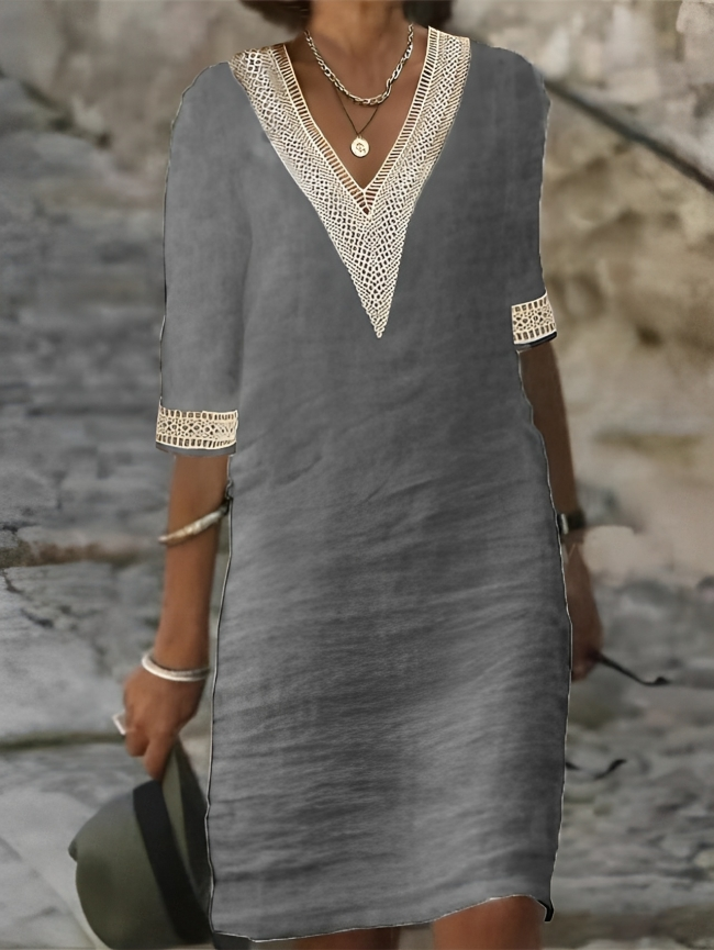 Julie - Robe d'Été Femme Élégante en Lin