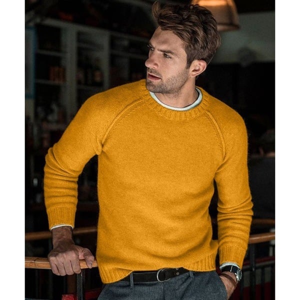 Léon - Pull Tricot Doux Décontracté Confort Homme