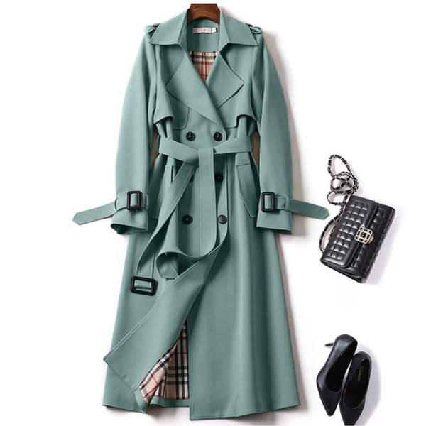 Anne | Trench Élégant Classique Ceinturé