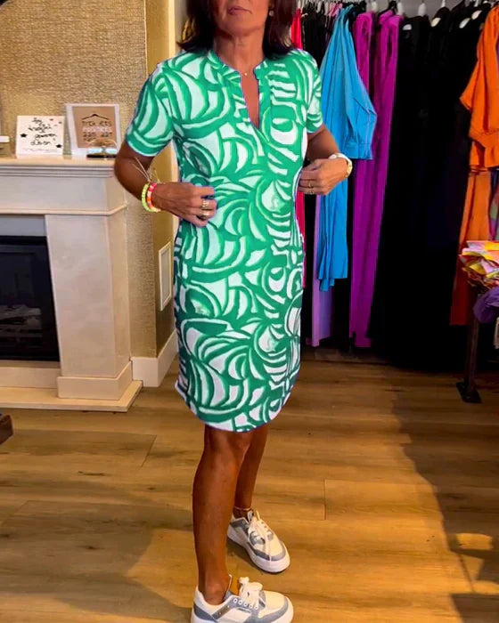 Nathalie - Robe Midi Élégante Chic