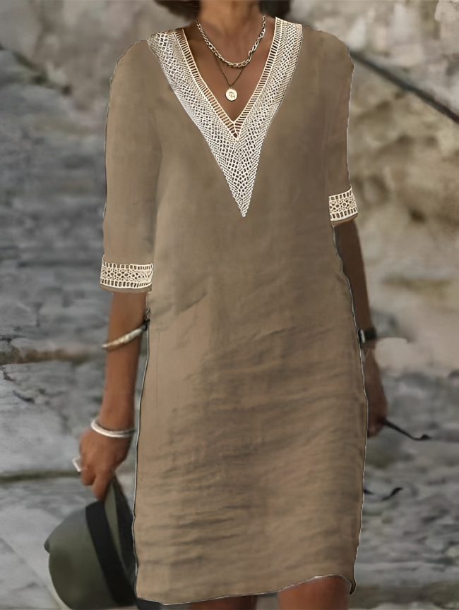 Julie - Robe d'Été Femme Élégante en Lin