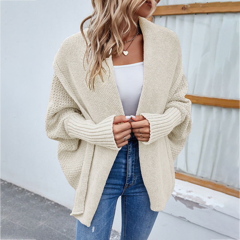 Léa - Cardigan Tricoté Lâche Confort Femme