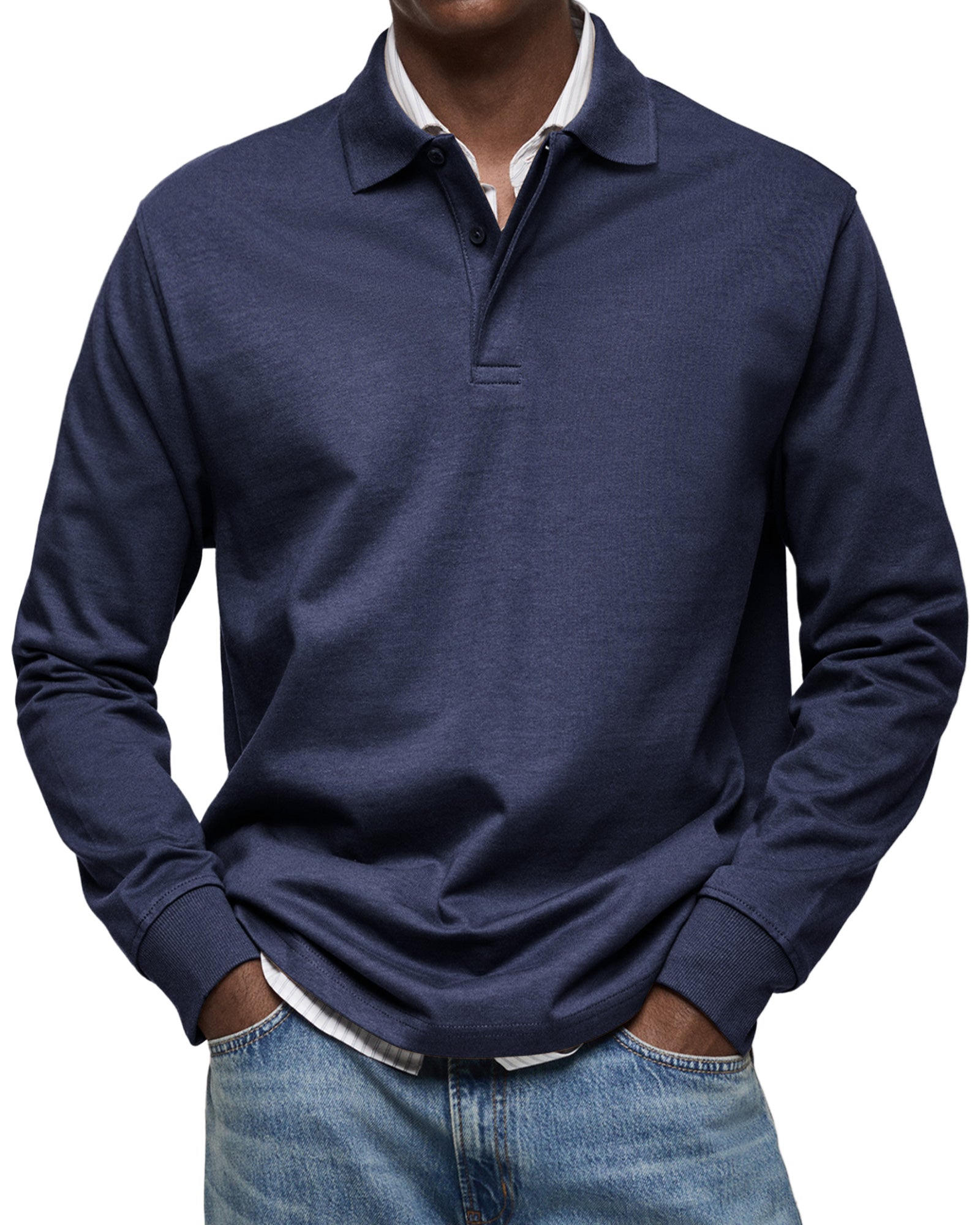 Julien – Polo homme à manches longues luxe