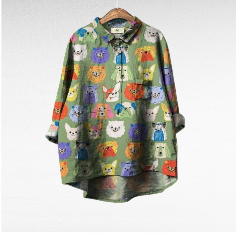 Aurélie - Blouse Imprimée Chic