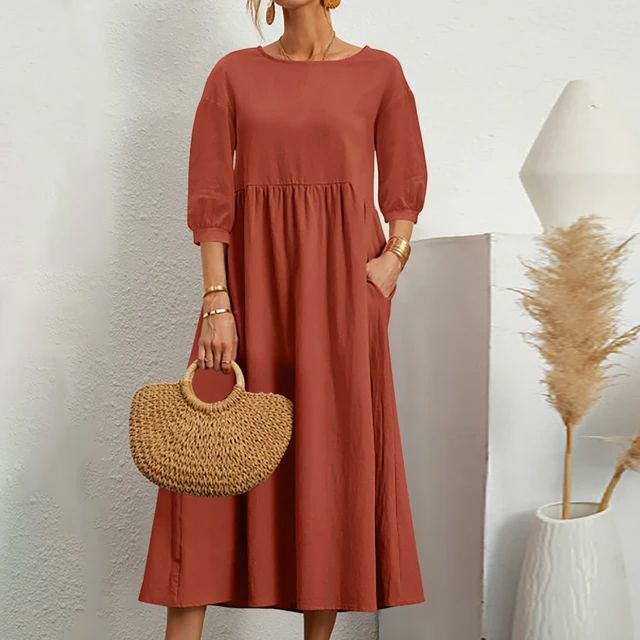 Stéphanie - Robe Midi Confortable