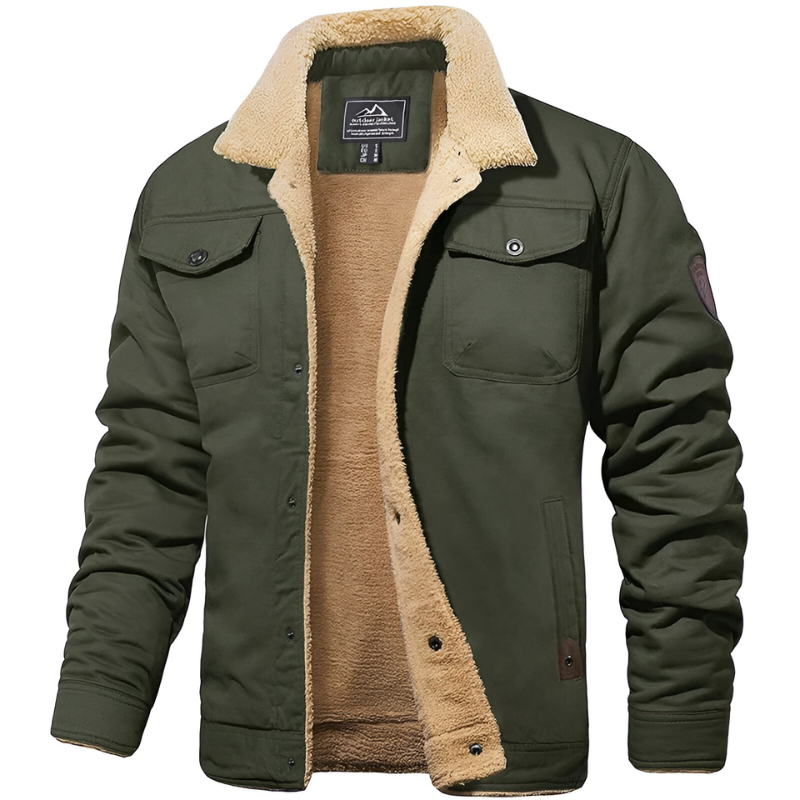 Damien - Veste Classique Sherpa Boutonnée