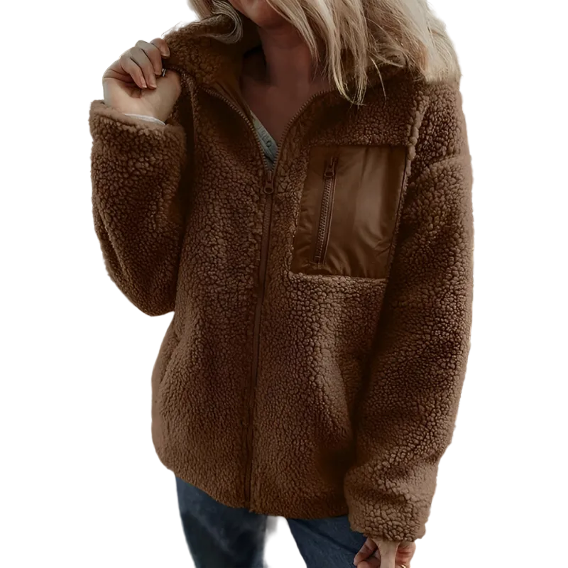 Estelle | Veste Élégante Polaire Zippée