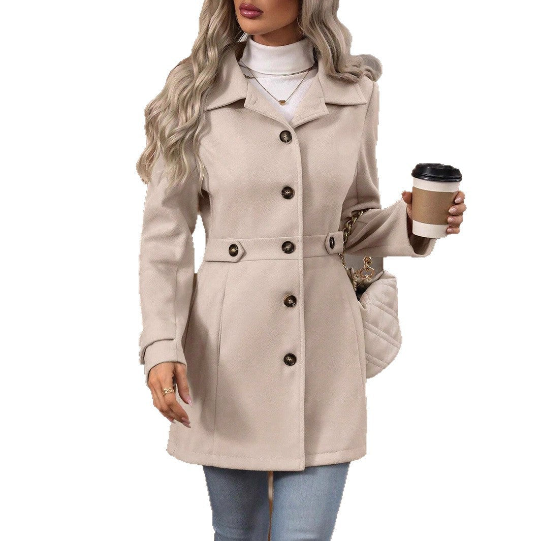 Adèle | Manteau Élégant Laine Ceinturé