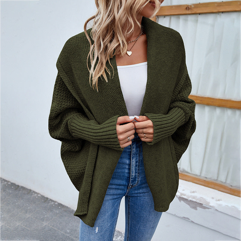 Léa - Cardigan Tricoté Lâche Confort Femme