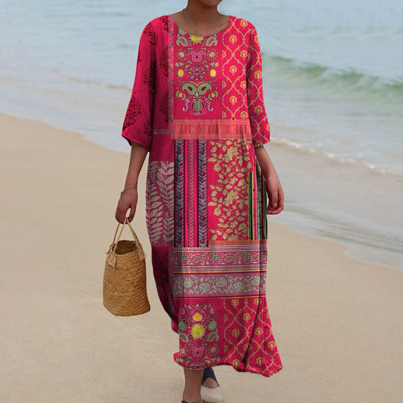 Sandrine - Robe Bohème Plage Maxi