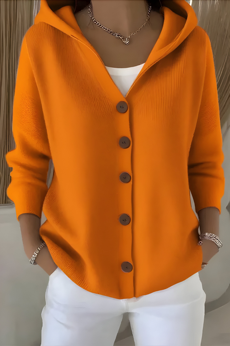 Amélie - Cardigan Chic Maille Douce à Capuche