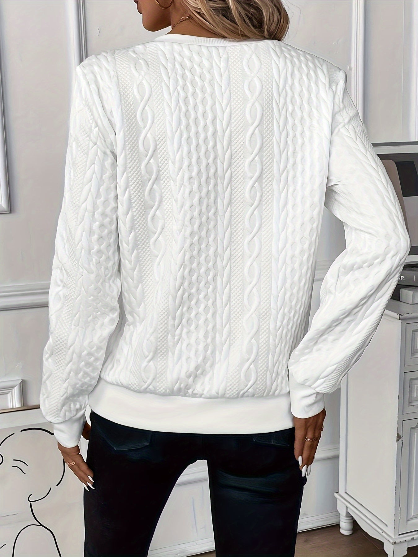 Alice - Pull Tricoté Élégant Femme