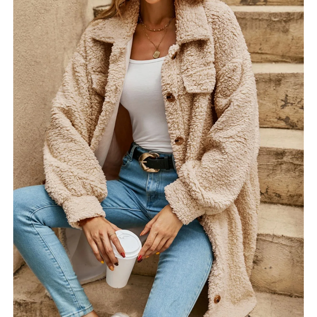 Margaux - Cardigan Long Femme Élégant