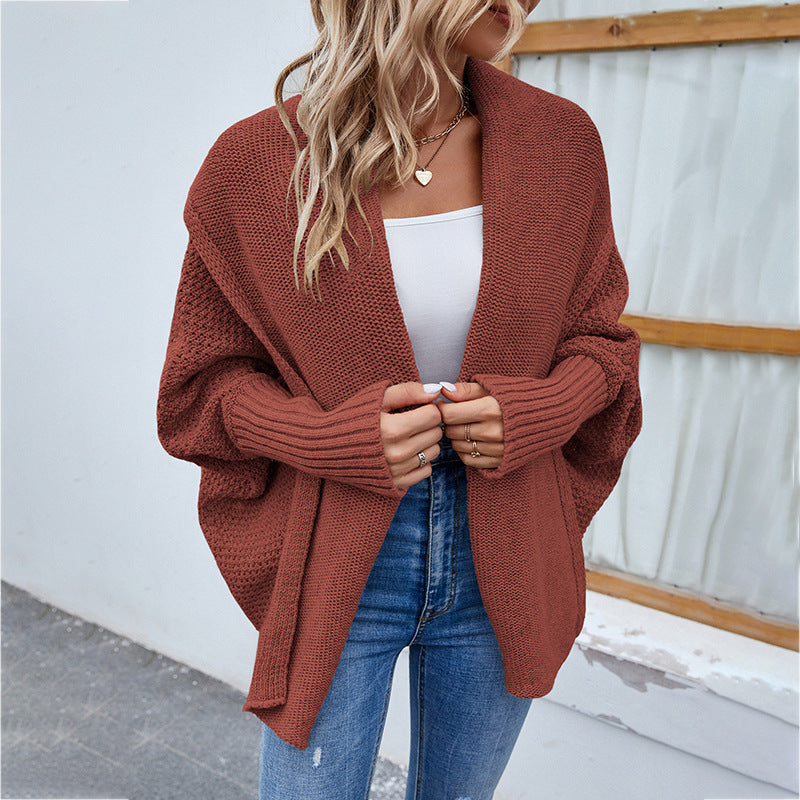 Léa - Cardigan Tricoté Lâche Confort Femme