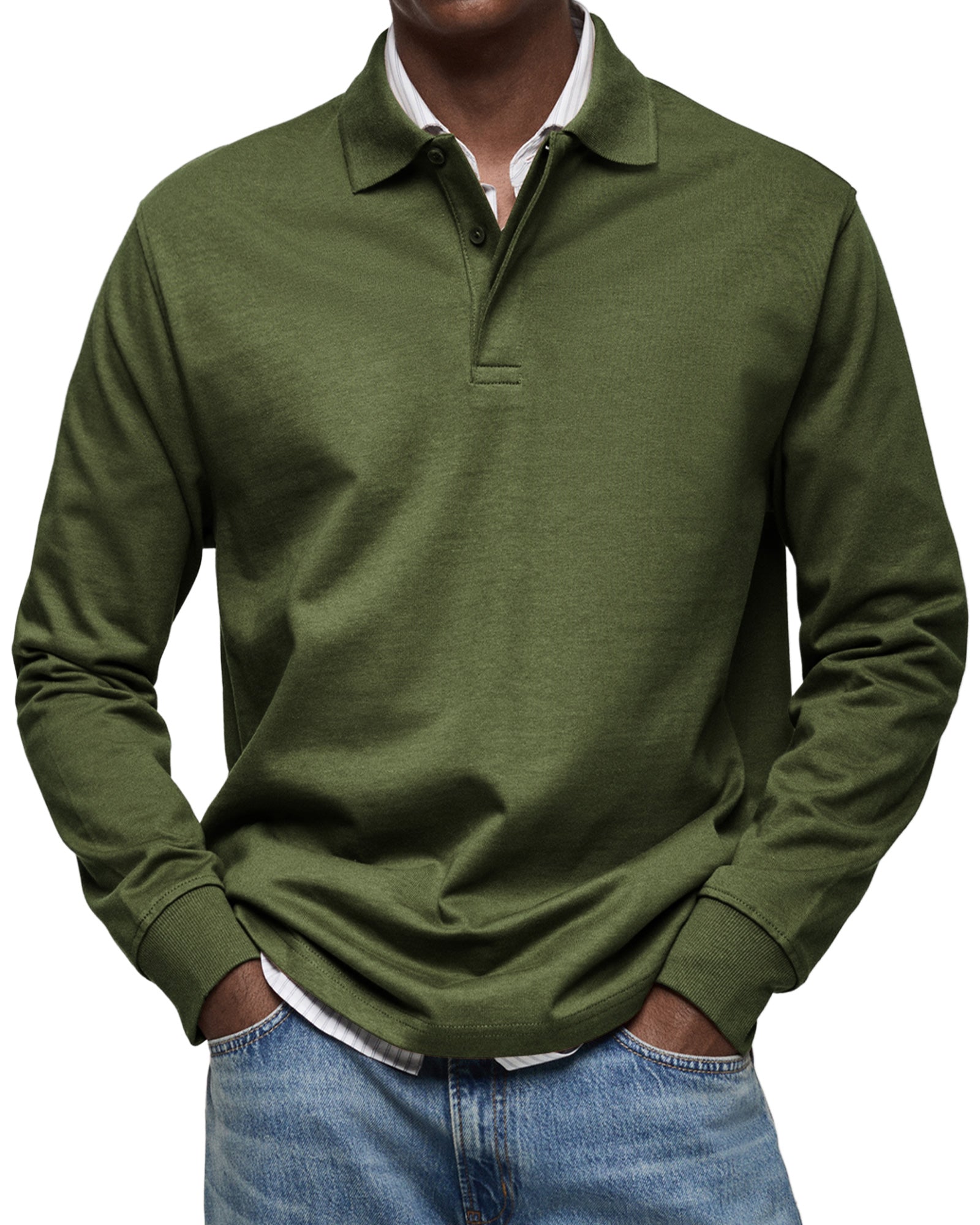 Julien – Polo homme à manches longues luxe
