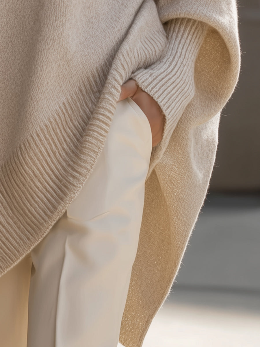 Émilie | Pull Élégant Maille Oversize