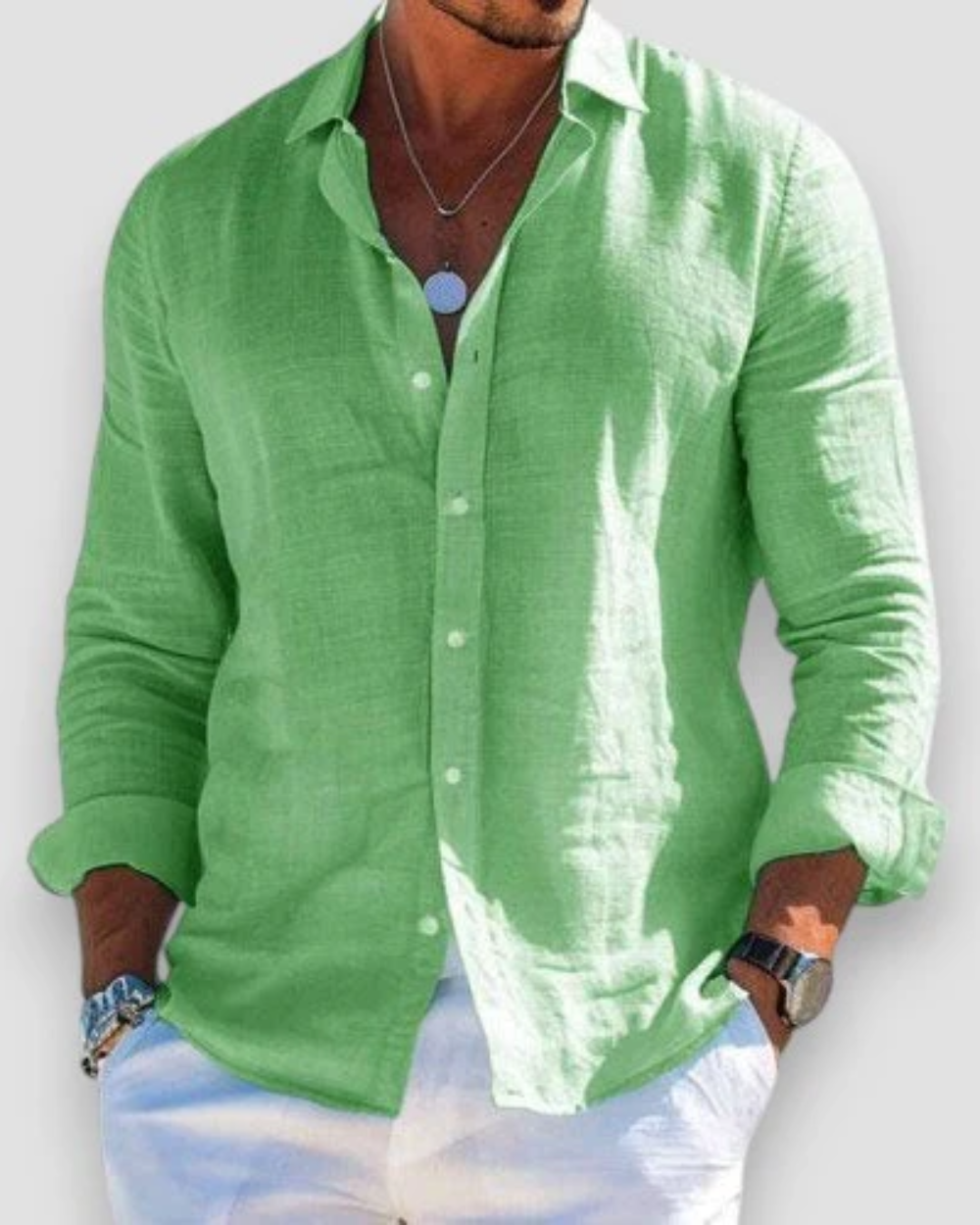 Nicolas - Chemise D'Été Fluide