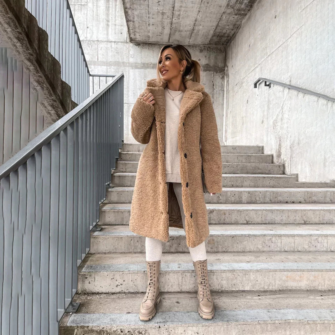 Brigitte | Manteau Élégant Teddy Chaud