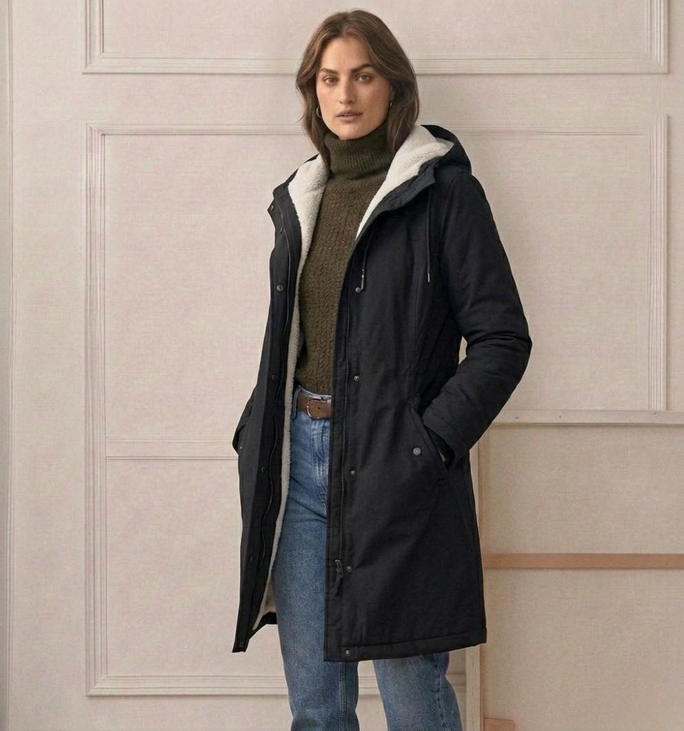 Michèle | Parka Élégante Chaude Doublée Polaire