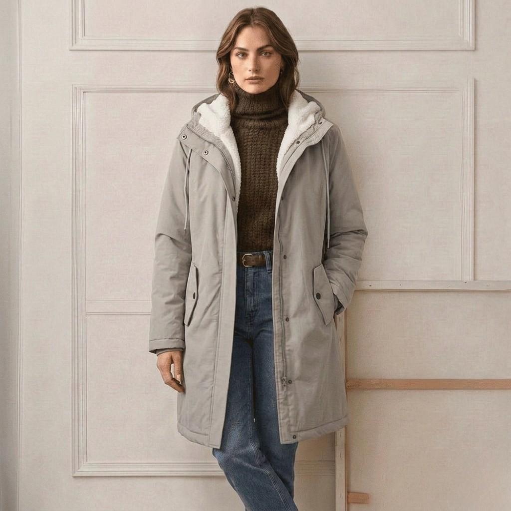 Michèle | Parka Élégante Chaude Doublée Polaire