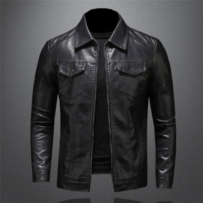 Julien - Veste Raffinée Cuir Boutonnée