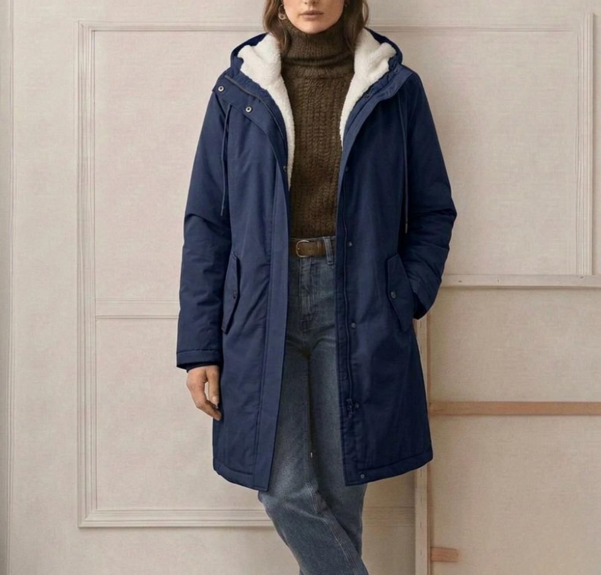 Michèle | Parka Élégante Chaude Doublée Polaire
